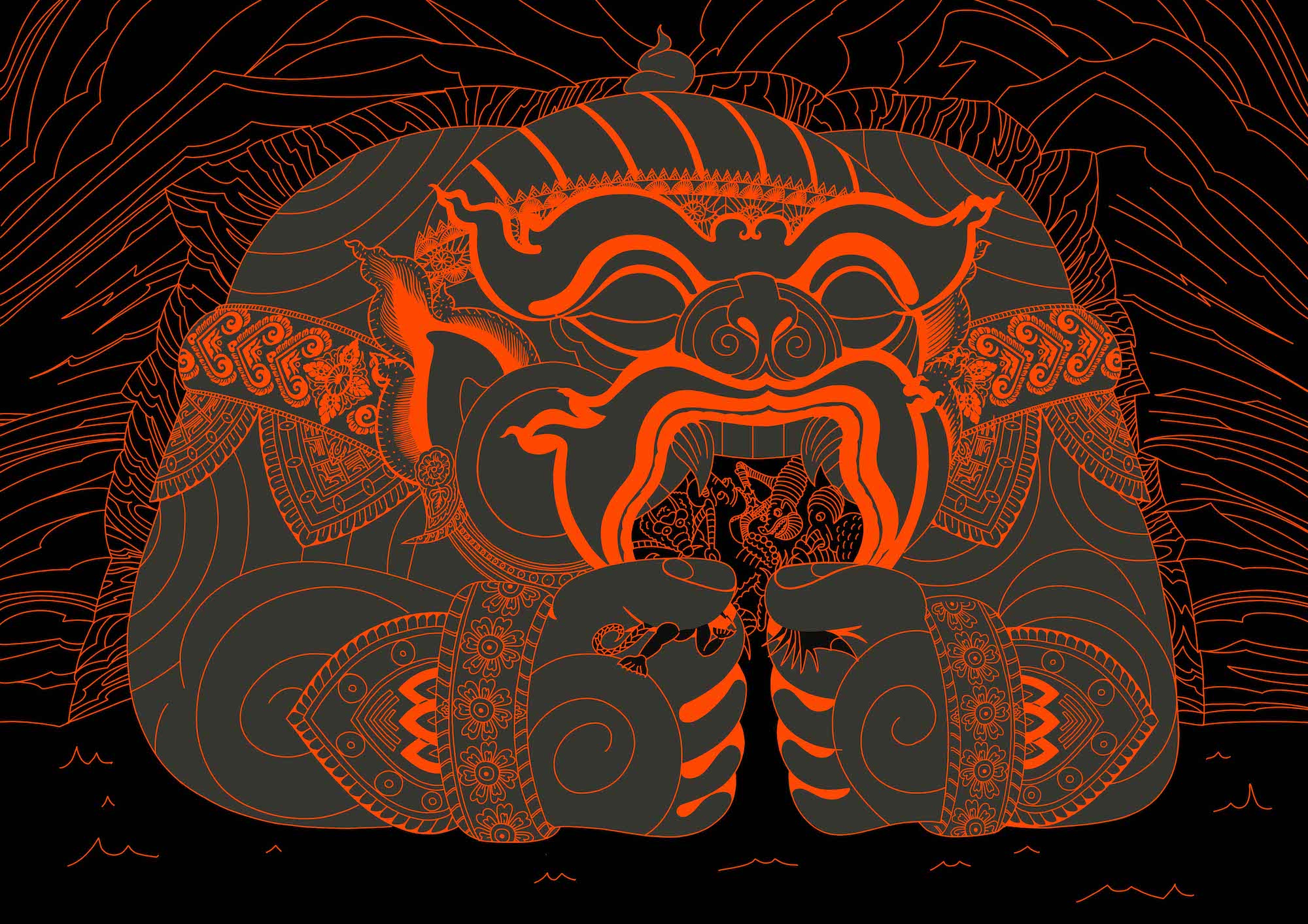 Ornate creature mask